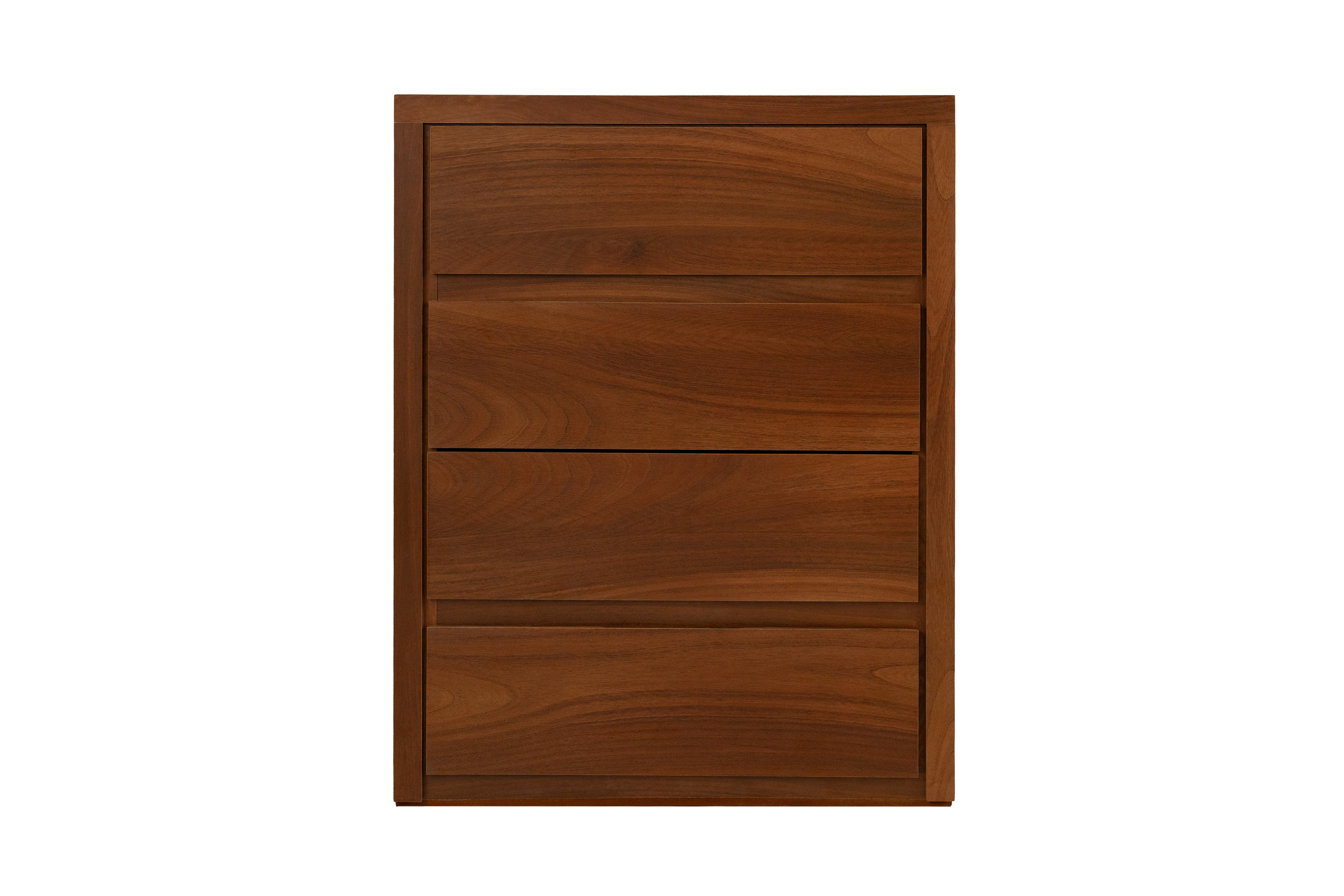 Foto 1 | Cómoda - Cajonera Con 4 Cajones Color Nogal - Madera Industrializada