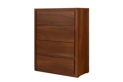Foto 2 | Cómoda - Cajonera Con 4 Cajones Color Nogal - Madera Industrializada