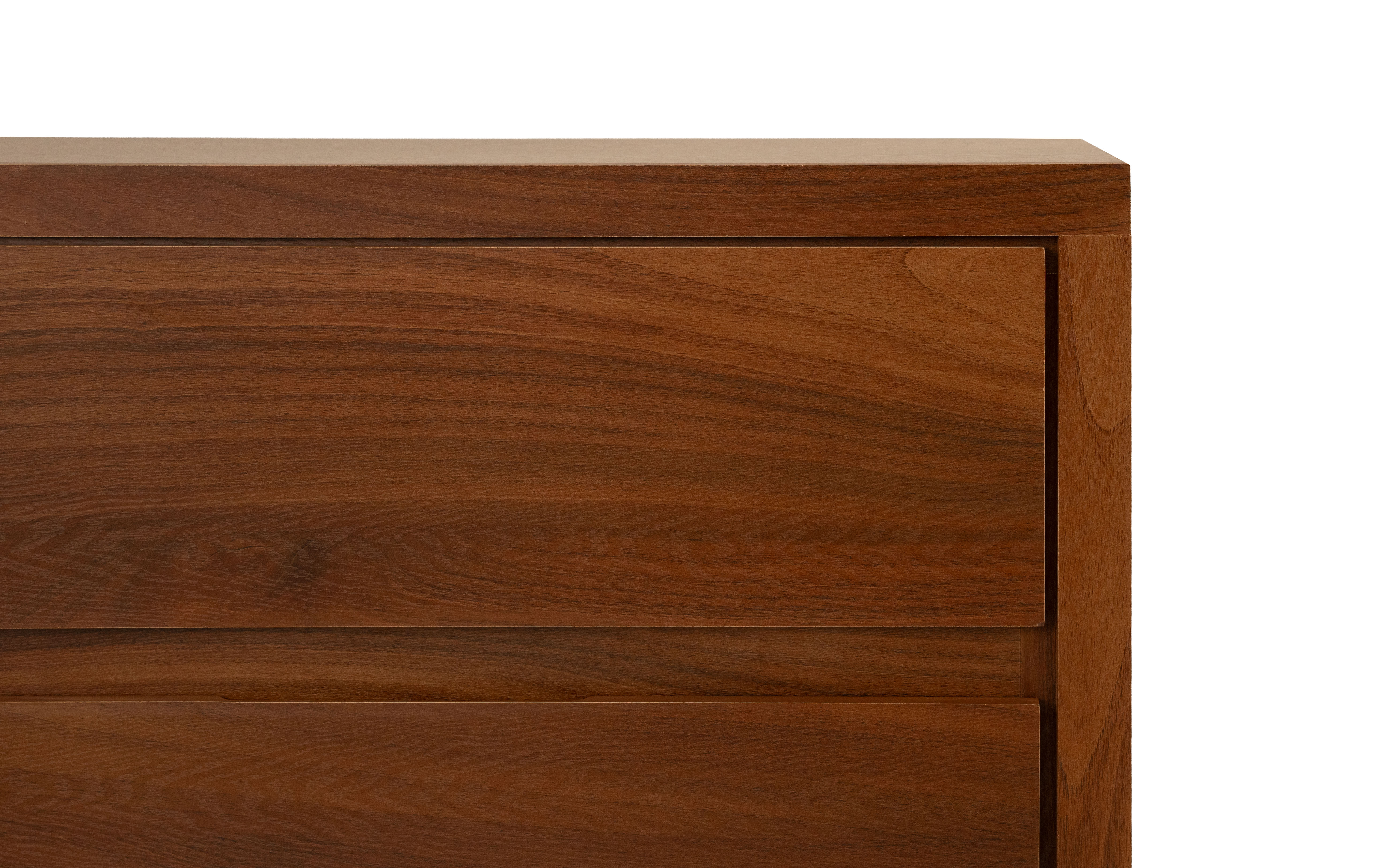 Foto 5 pulgar | Cómoda - Cajonera Con 4 Cajones Color Nogal - Madera Industrializada