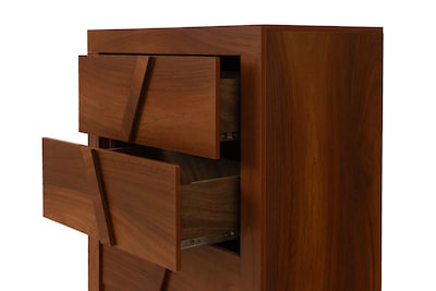Foto 3 | Cómoda - Cajonera Con 5 Cajones Color Parota - Melamina