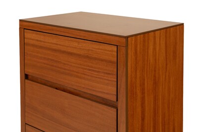 Foto 5 | Cómoda - Cajonera Con 4 Cajones Color Parota - Chapa