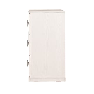 Foto 4 | Recámara King Size De 4 Piezas Con Cabecera Tapizada, 2 Burós Y Tocador Con Espejo Color Gris Y Blanco - Madera