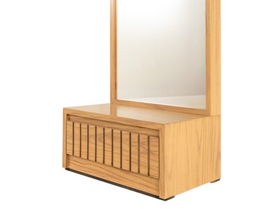 Foto 4 | Tocador - Cajonera Con 4 Cajones Y Espejo De Cuerpo Completo Color Natural - Madera Industrializada
