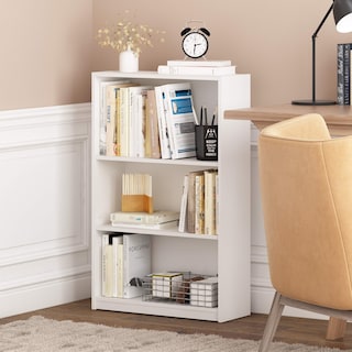 Foto 3 | Librería Furinno Jaya Simple Home, Estante Ajustable De 3 Niveles, Blanco - Venta Internacional.