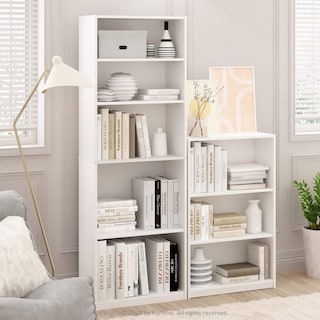 Foto 4 | Librería Furinno Jaya Simple Home, Estante Ajustable De 3 Niveles, Blanco - Venta Internacional.