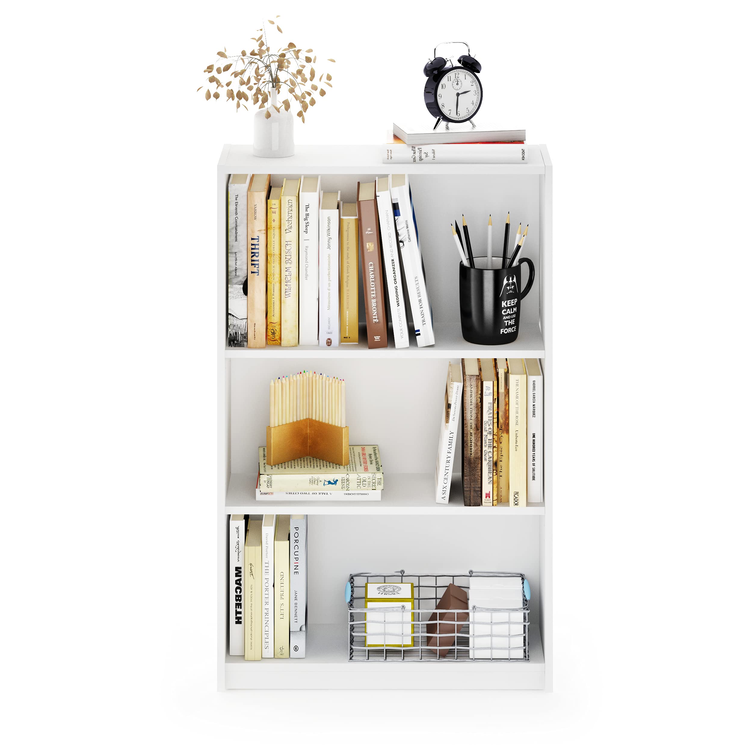Foto 8 pulgar | Librería Furinno Jaya Simple Home, Estante Ajustable De 3 Niveles, Blanco - Venta Internacional.