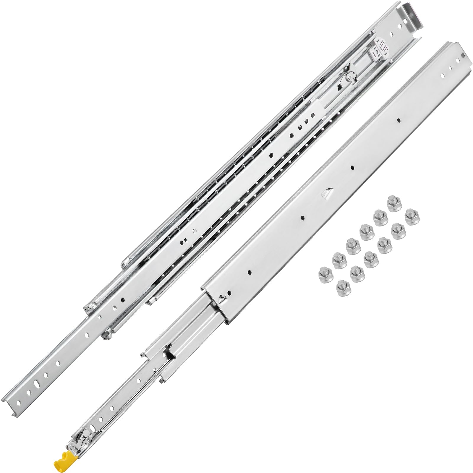1 Par De Correderas Para Cajones Vevor, 101,6 Cm, Cierre De 226,8 Kg, Tapa De Carga. - Venta Internacional.