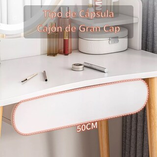 Foto 4 | Tocador de Dormitorio con Espejo Led Blanco