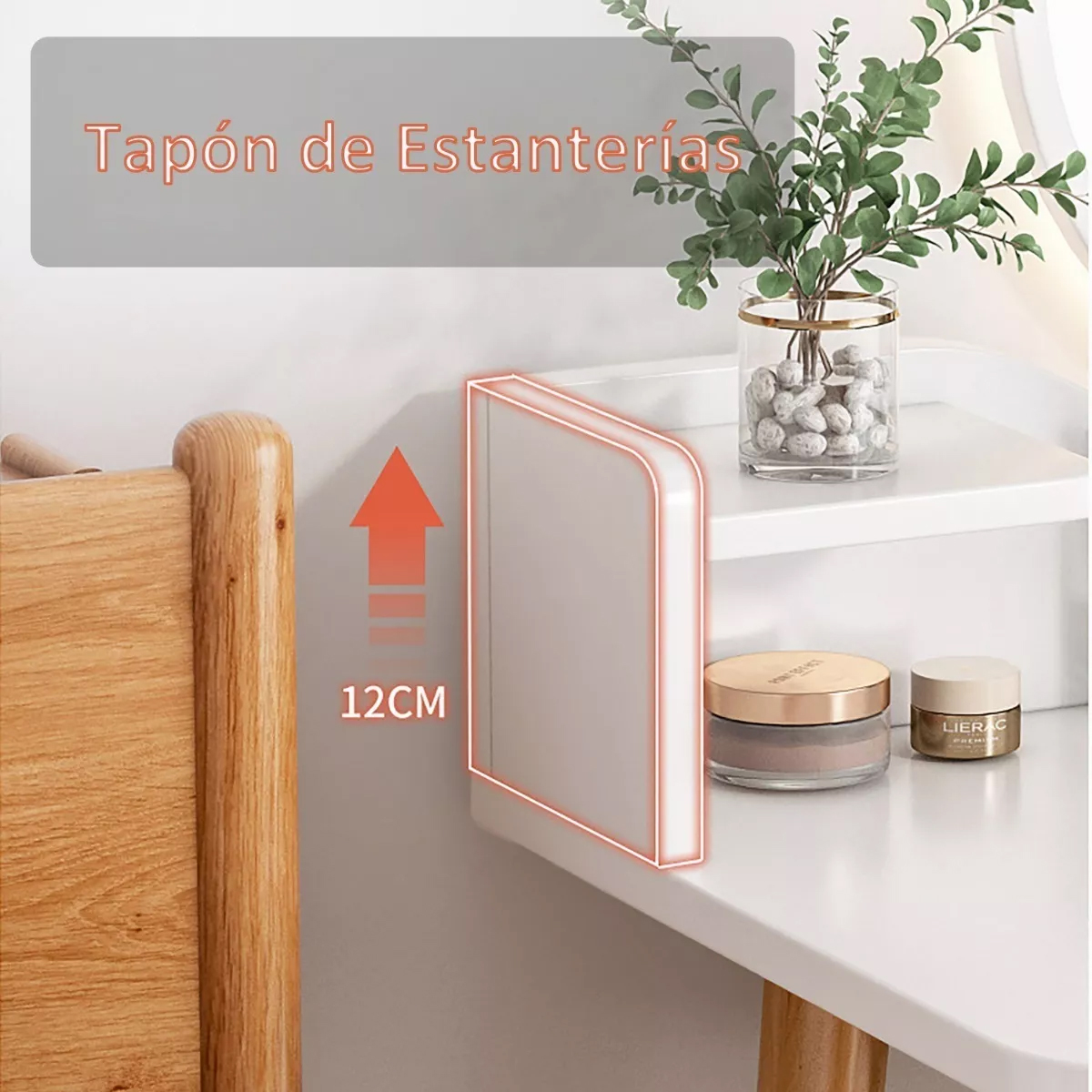 Foto 7 pulgar | Tocador de Dormitorio con Espejo Led Blanco