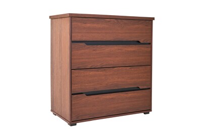 Foto 2 | Tocador - Cajonera Y Espejo De Cuerpo Completo Giratorio Color Nogal - Madera Mdf Y Melamina