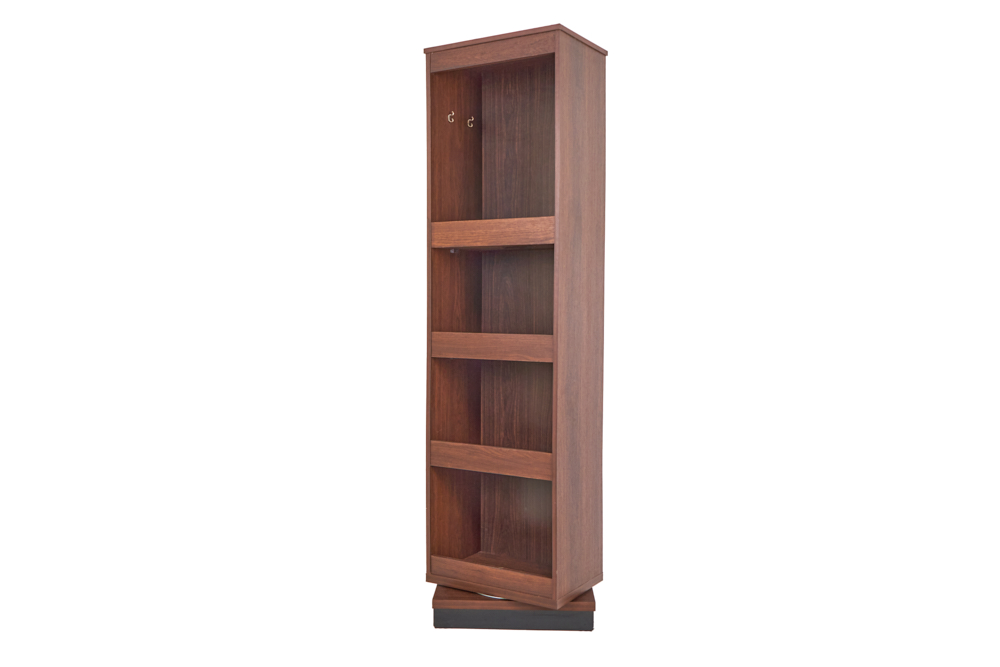 Foto 5 pulgar | Tocador - Cajonera Y Espejo De Cuerpo Completo Giratorio Color Nogal - Madera Mdf Y Melamina