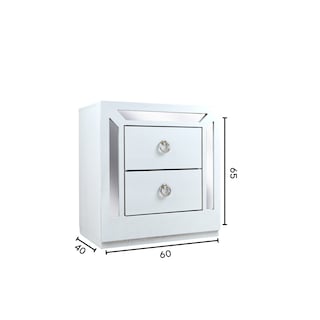 Foto 4 | Tocador - Cajonera Y Espejo Color Blanco - Madera Mdf
