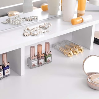 Foto 3 | Set Vanity Vasagle con Tri-fold Mirror White Urdt115w01v1