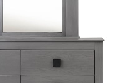 Foto 2 | Tocador - Cajonera Con 6 Cajones Y Espejo Color Gris - Madera Industrializada