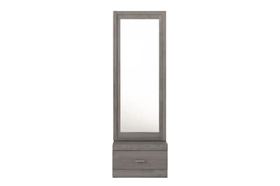 Foto 1 | Espejo De Cuerpo Completo / De Pie Con Almacenamiento Y 1 Cajón Color Gris - Madera Industrializada