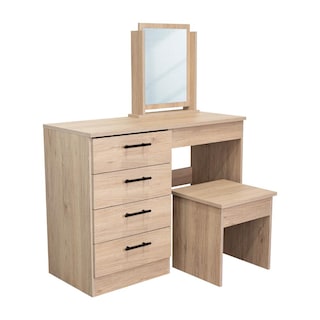 Foto 3 | Mueble Tocador Wesley Beige Y Blanco Virtual Muebles