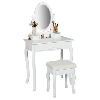 Foto 2 | Tocador Furniturer Enos Blanco 70 X 40 X 129.5 Cm
