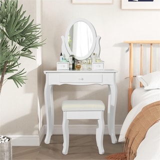 Foto 7 | Tocador Furniturer Enos Blanco 70 X 40 X 129.5 Cm