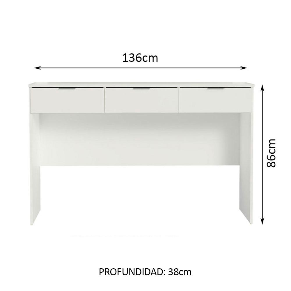 Foto 4 pulgar | Tocador Madesa Carly Blanco