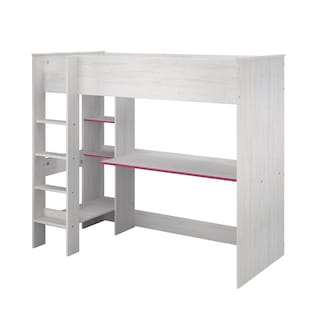 Foto 3 | Litera Color Madera Con Escritorio Y 3 Entrepaños. Estructura De Madera Industrial