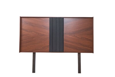 Foto 1 | Cabecera King Size Color Nogal Y Negro - Madera Mdf Y Melamina