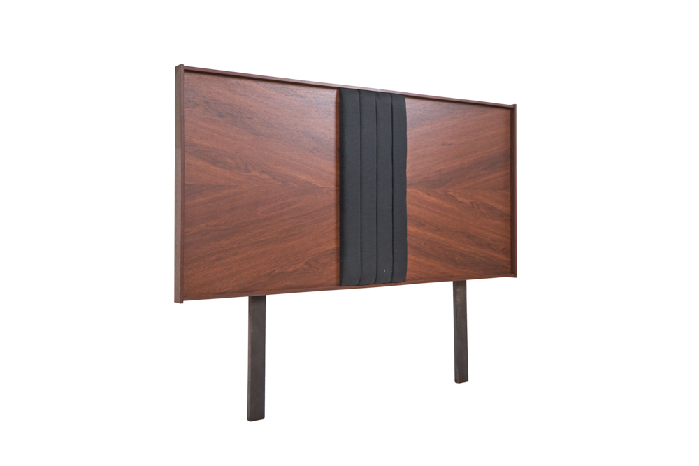 Foto 2 | Cabecera King Size Color Nogal Y Negro - Madera Mdf Y Melamina