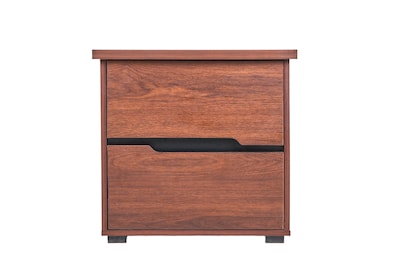 Foto 3 | Recámara King Size De 5 Piezas Con Cabecera, 2 Burós, Cajonera Y Espejo Color Nogal - Madera Mdf Y Melamina