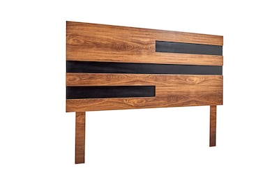 Foto 3 | Cabecera King Size Color Nogal Y Negro - Madera Mdf