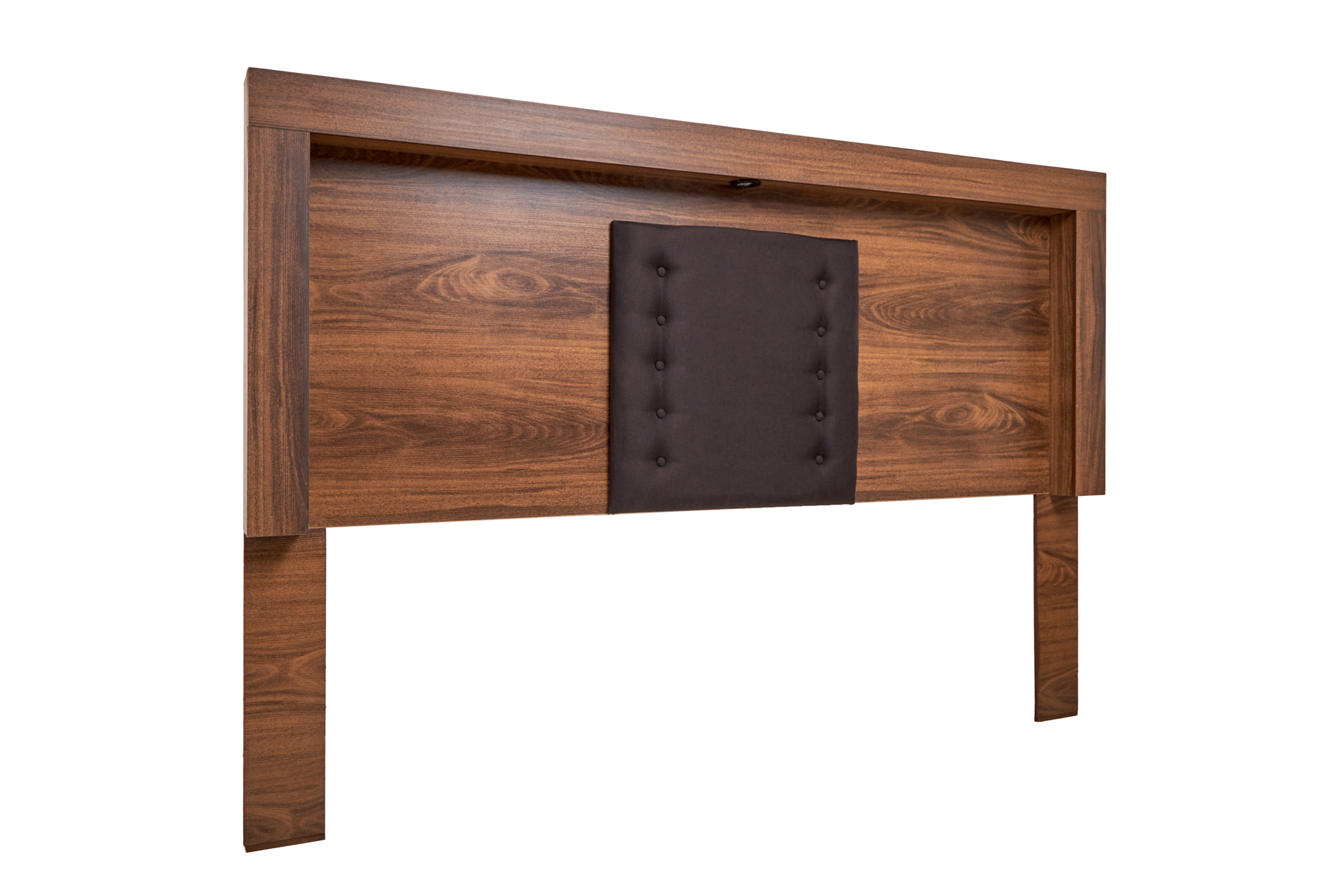 Foto 2 | Cabecera King Size Color Nogal Y Negro - Madera Mdf