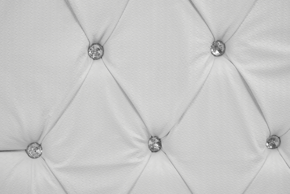 Foto 4 pulgar | Cabecera King Size Color Blanco Y Plata - Madera Mdf Tapizada