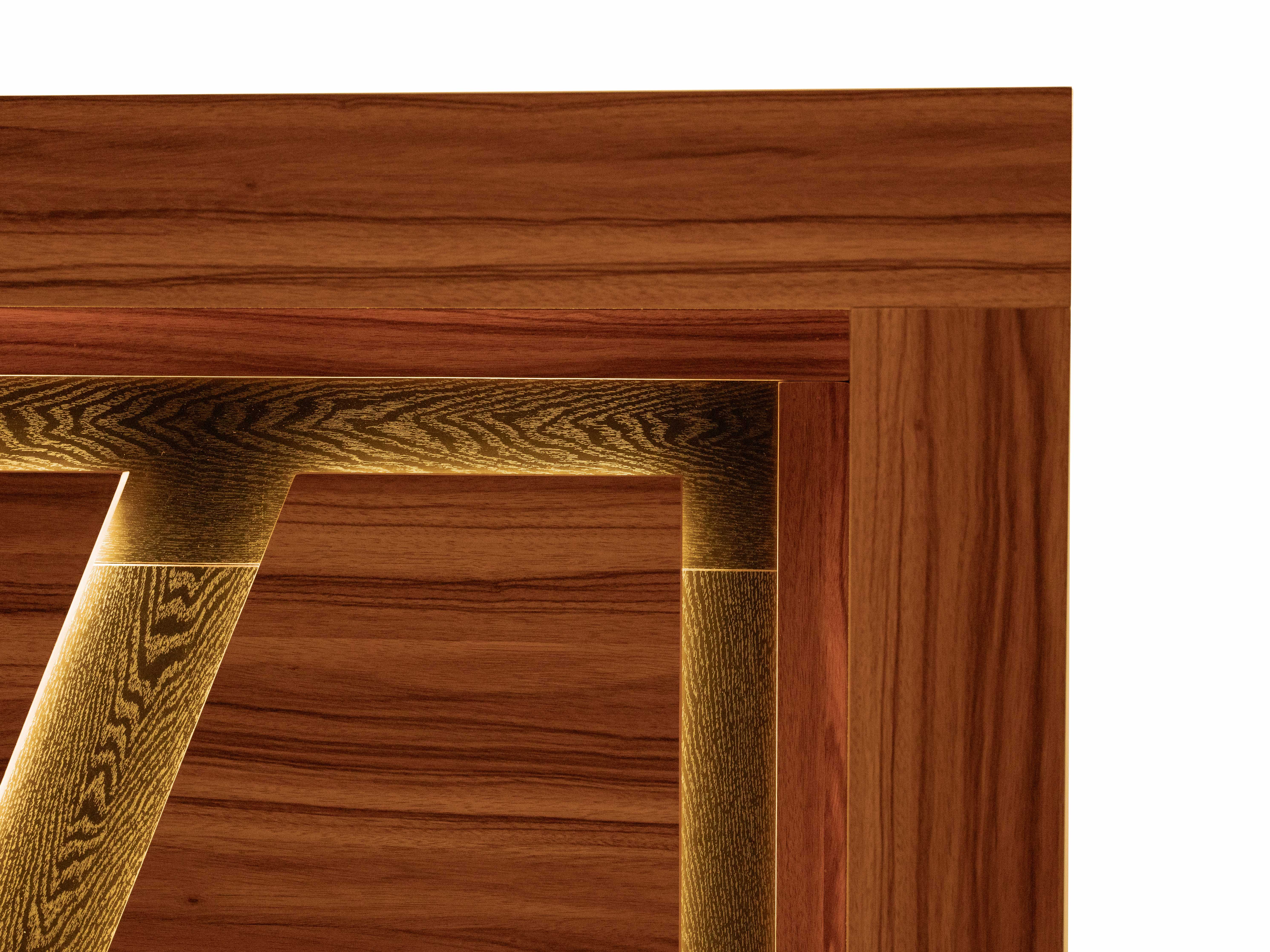 Foto 5 | Cabecera Con Luz King Size Color Nogal - Melamina