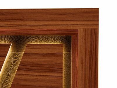 Foto 5 | Cabecera Con Luz King Size Color Nogal - Melamina