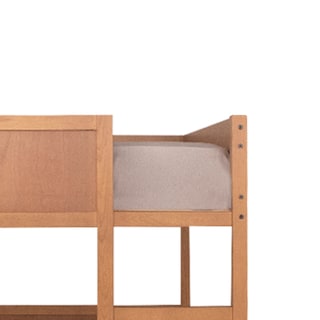 Foto 4 | Litera Para 2 Camas Individuales Color Natural - Madera Natural