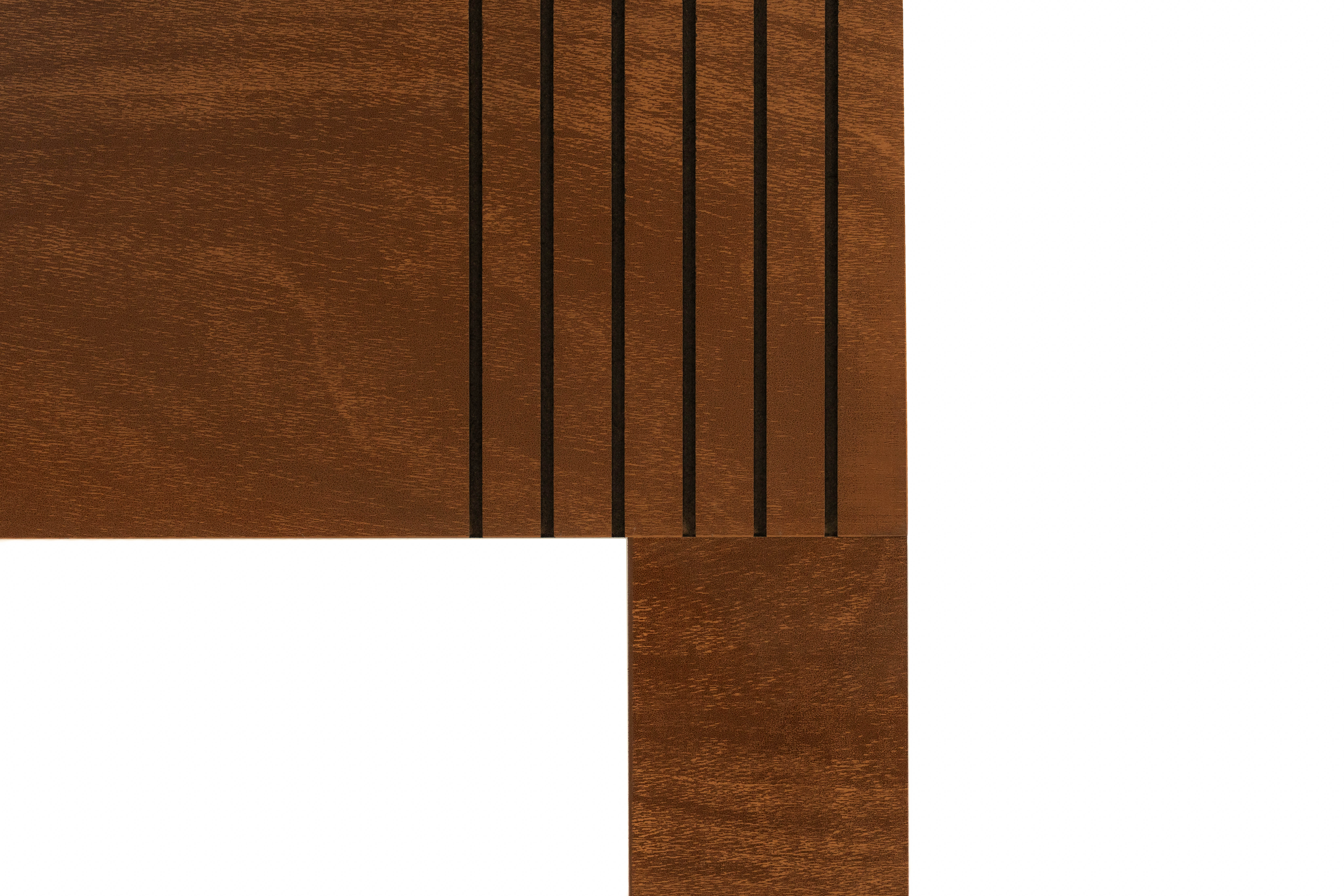 Foto 4 pulgar | Cabecera King Size Color Parota - Madera Industrializada