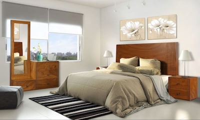 Foto 5 | Cabecera King Size Color Parota - Madera Industrializada