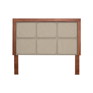Foto 1 | Cabecera Tapizada King Size Color Nogal Y Beige - Chapa
