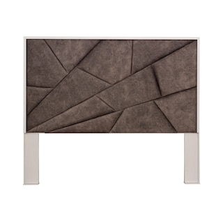 Foto 1 | Cabecera Tapizada King Size Color Gris Y Blanco - Madera Industrializada