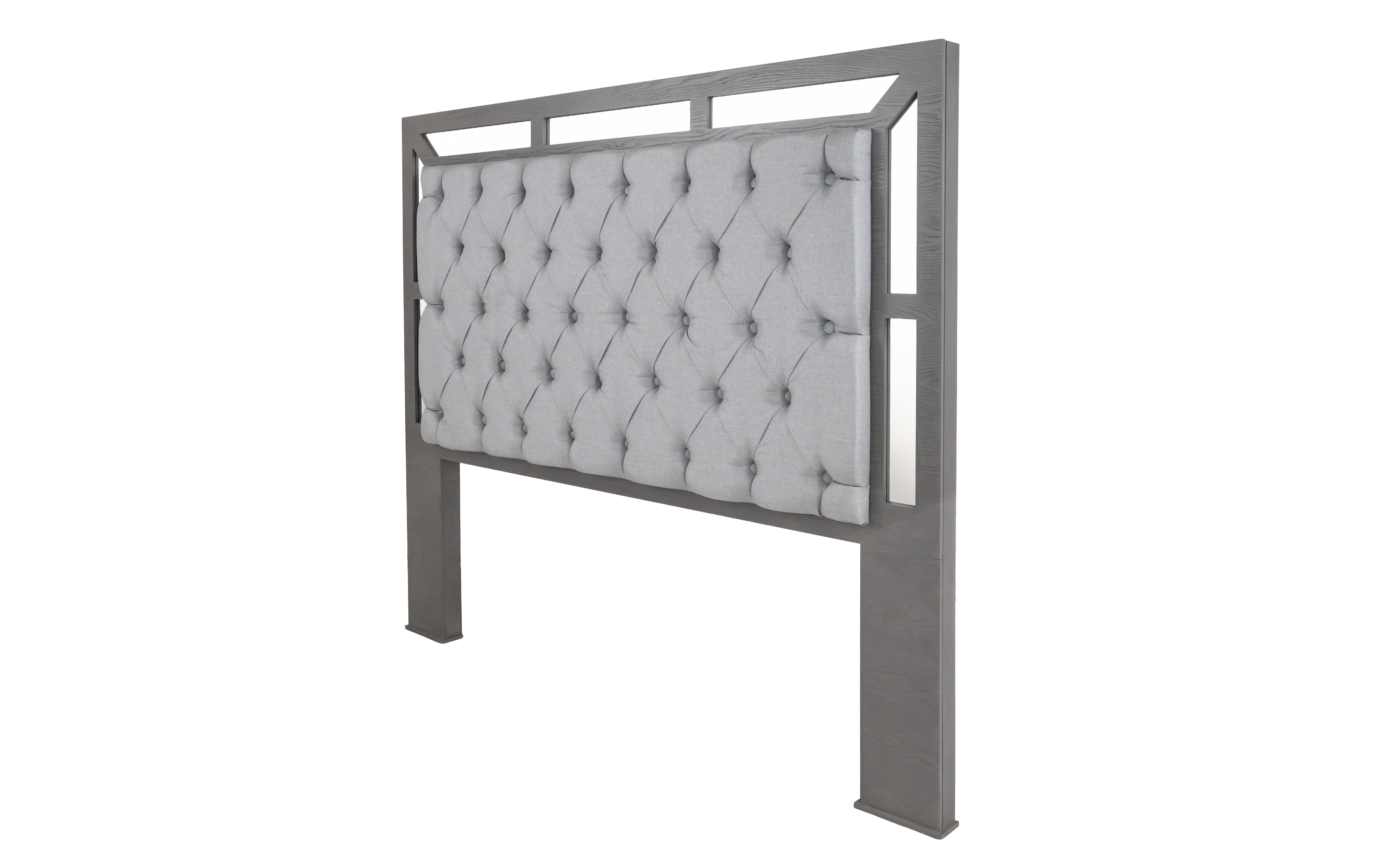 Foto 2 | Cabecera Tapizada King Size Color Gris - Madera Industrializada
