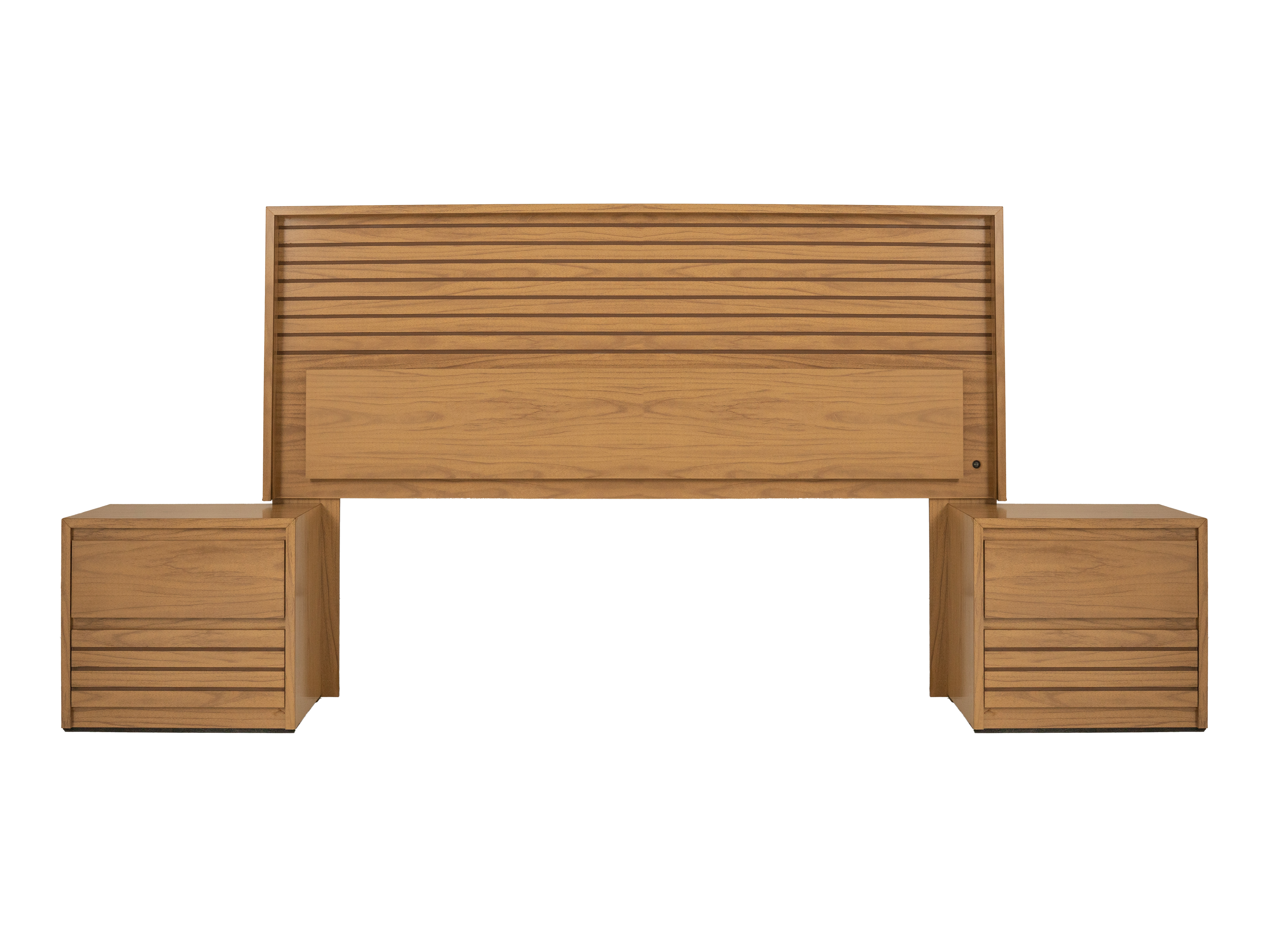 Foto 7 pulgar | Cabecera Con Luz King Size Color Natural - Madera Industrializada