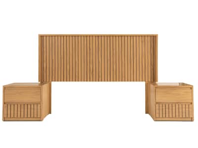 Foto 4 | Cabecera Con Luz King Size Color Natural - Madera Industrializada