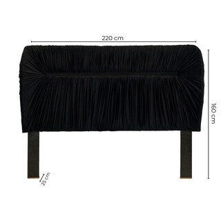 Foto 3 | Cabecera King Size Color Negro - Tapizado