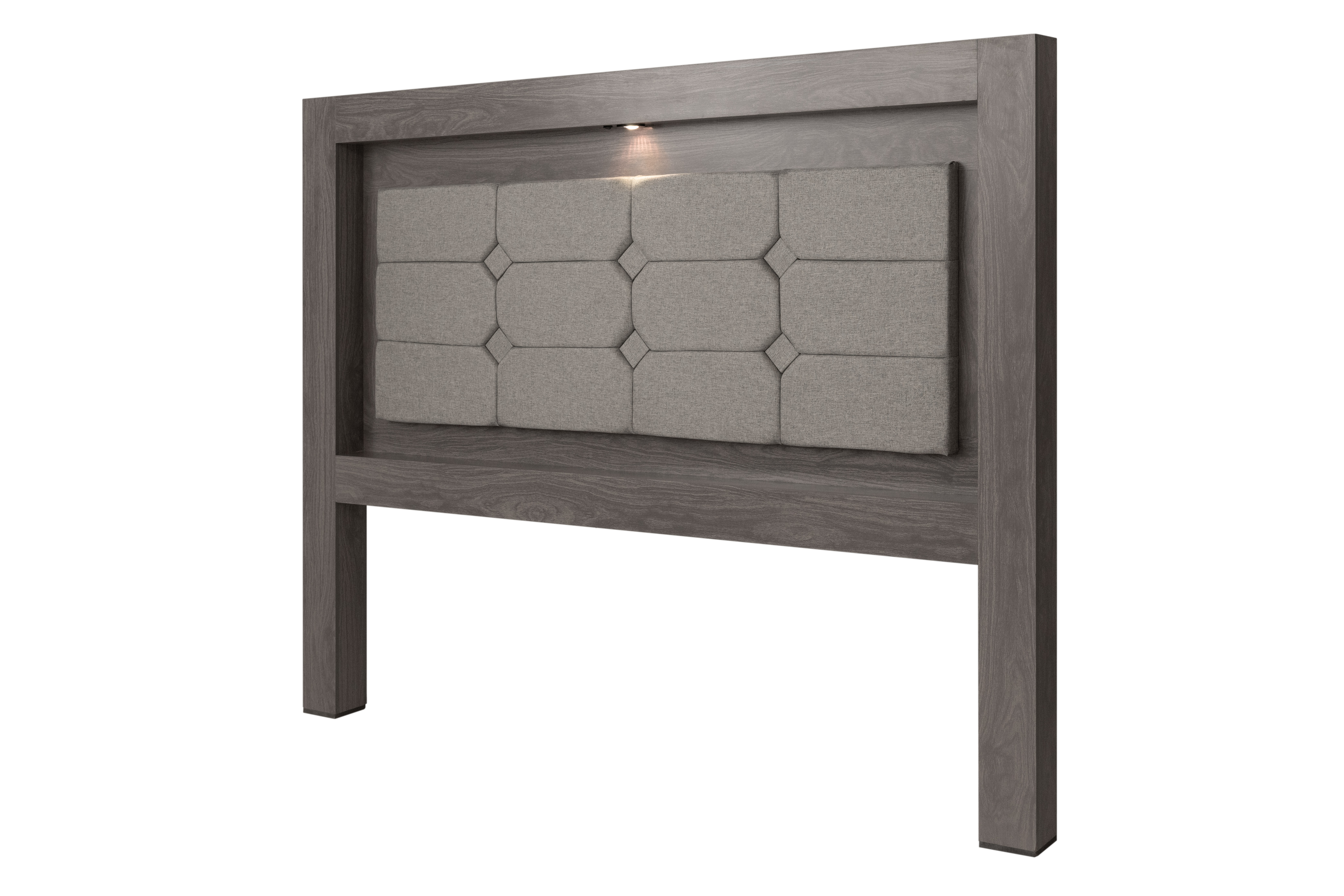 Foto 4 pulgar | Cabecera Tapizada King Size Color Gris - Madera Industrializada