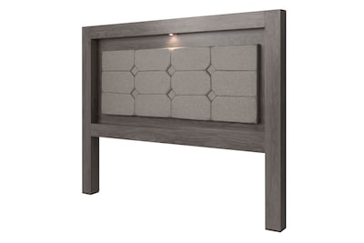 Foto 3 | Cabecera Tapizada King Size Color Gris - Madera Industrializada