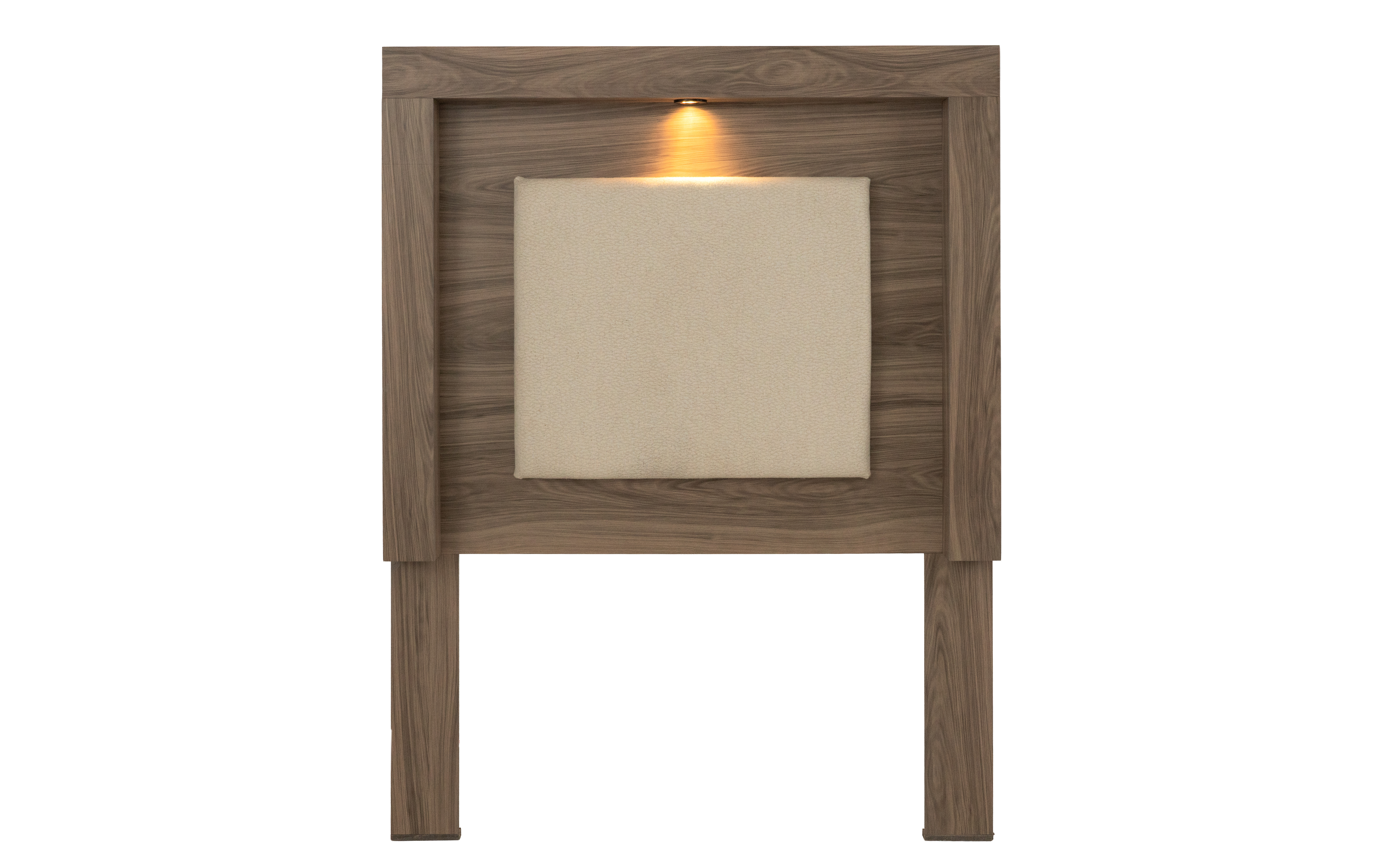 Foto 1 | Cabecera Individual Con Luz Color Gris - Madera Industrializada