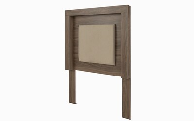 Foto 4 | Cabecera Individual Con Luz Color Gris - Madera Industrializada