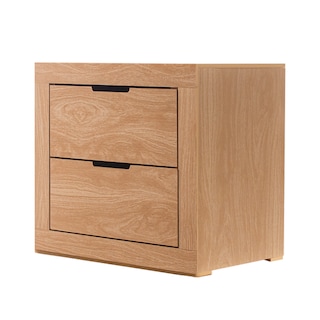 Foto 4 | Recámara King Size De 4 Piezas Con Cabecera Tapizada, 2 Burós Y Cajonera Color Rojo Y Natural - Madera Industr