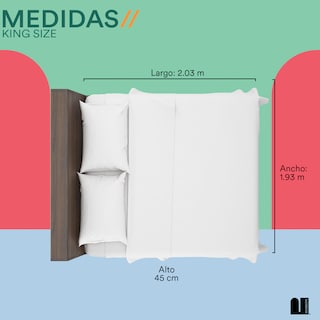 Foto 5 | Cubre Colchón Mubson para Cama King Size color Blanco Impermeable