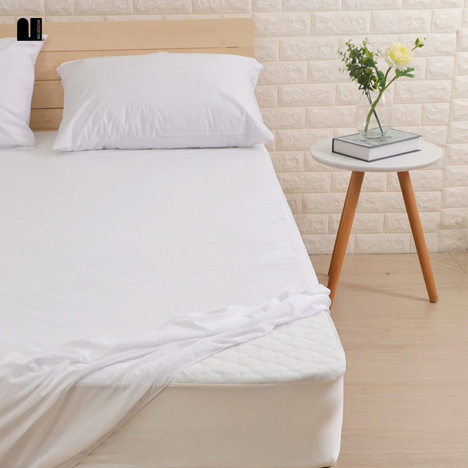 Foto 6 | Cubre Colchón Mubson para Cama California King color Blanco Impermeable