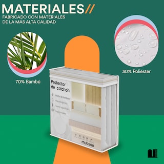 Foto 3 | Cubrecolchon Impermeable Mubson para Cama Matrimonial
