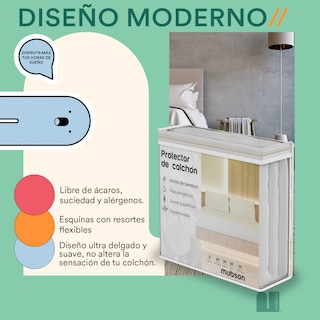 Foto 4 | Cubrecolchon Impermeable Mubson para Cama Matrimonial